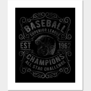 Vintage Baseball League Posters and Art